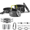 Camping Cookware Set with Teapot for 2–3 People