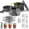 Camping Cookware Set with Teapot for 2–3 People