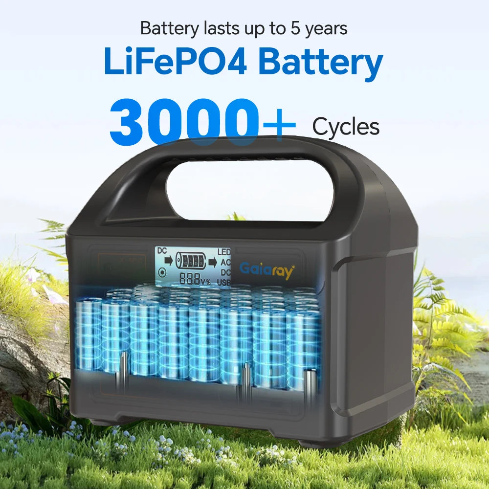 300W/500W Portable Solar Power Station – 460Wh