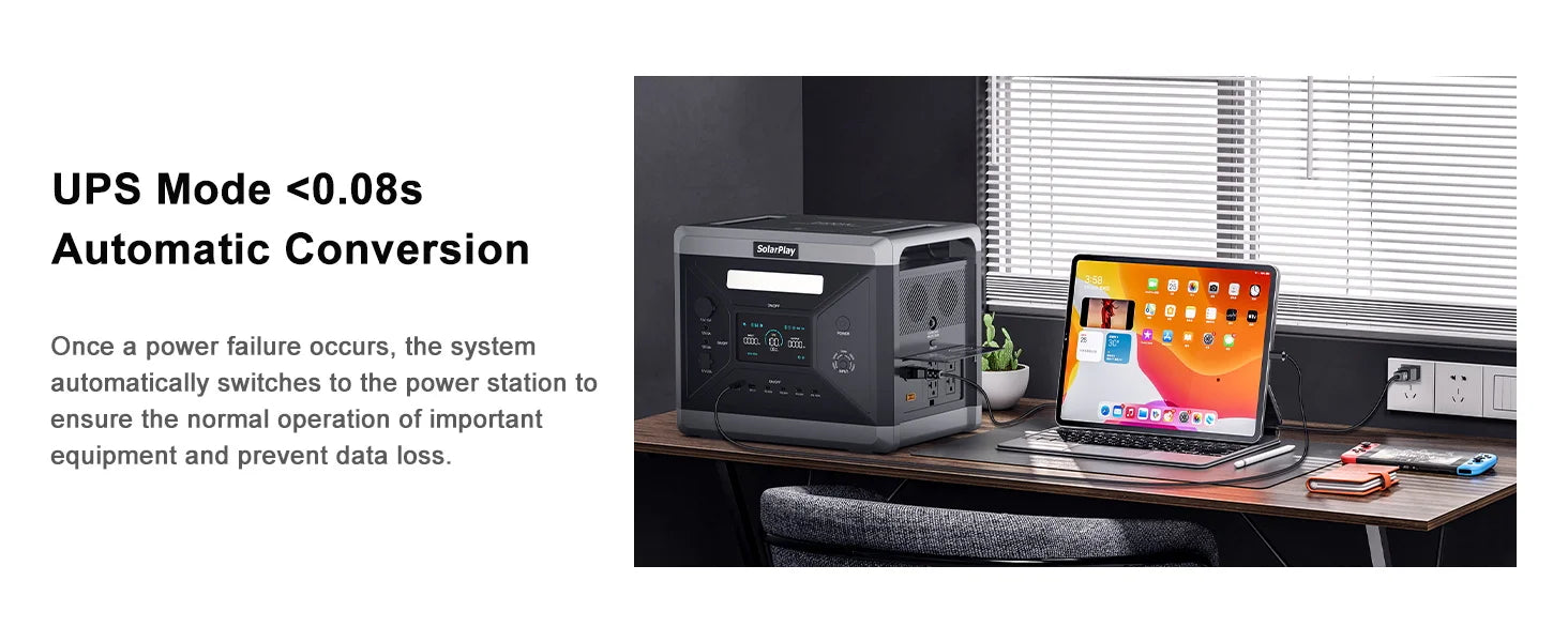 SOLARPLAY Q2501 2160Wh Portable Power Station