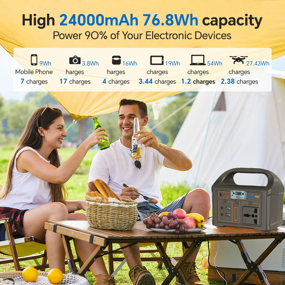 300W/500W Portable Solar Power Station – 460Wh