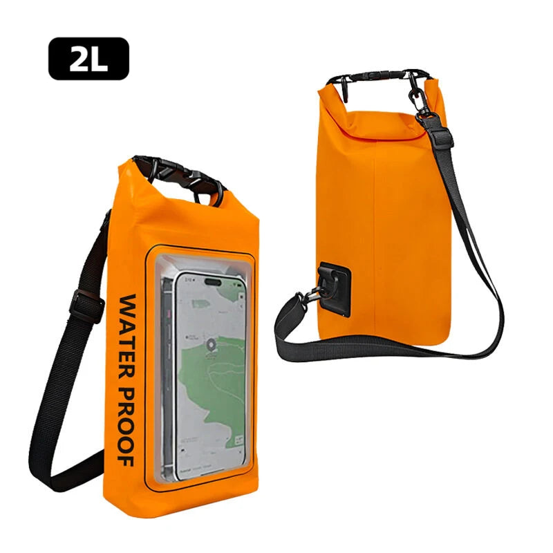 2L/5L Waterproof Dry Bag with Touchscreen Window