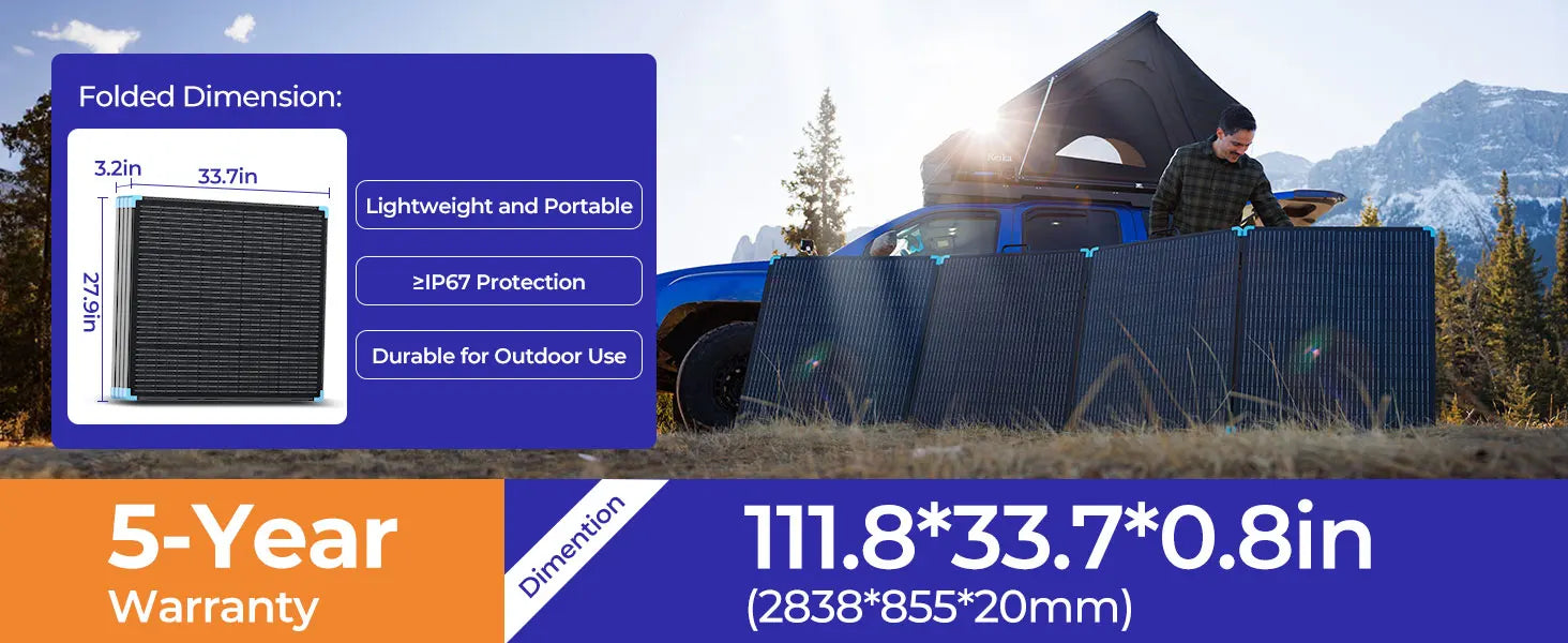 Renogy 220W/400W Foldable Solar Panel Suitcase