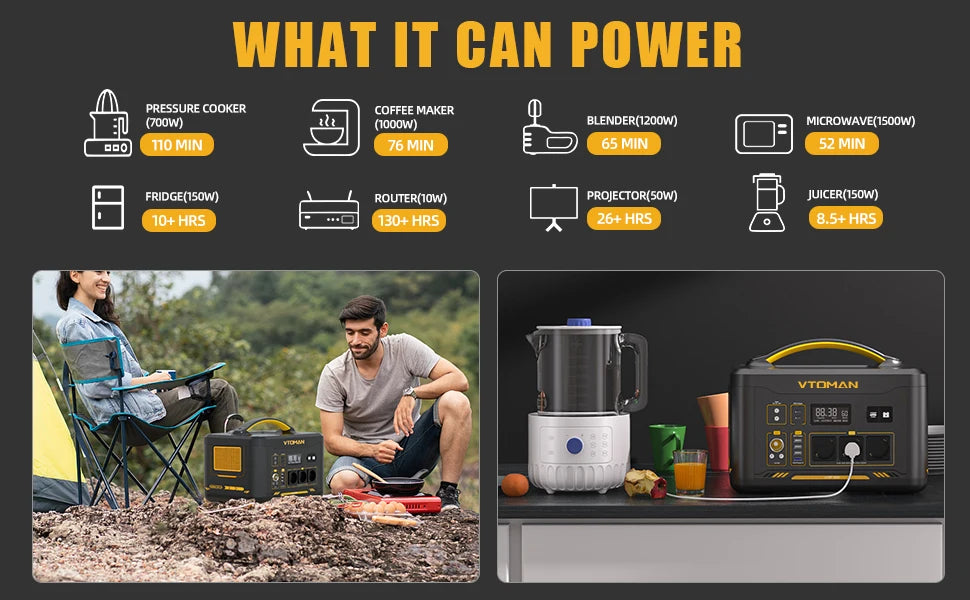 VTOMAN JUMP 2200 Portable Solar Power Station