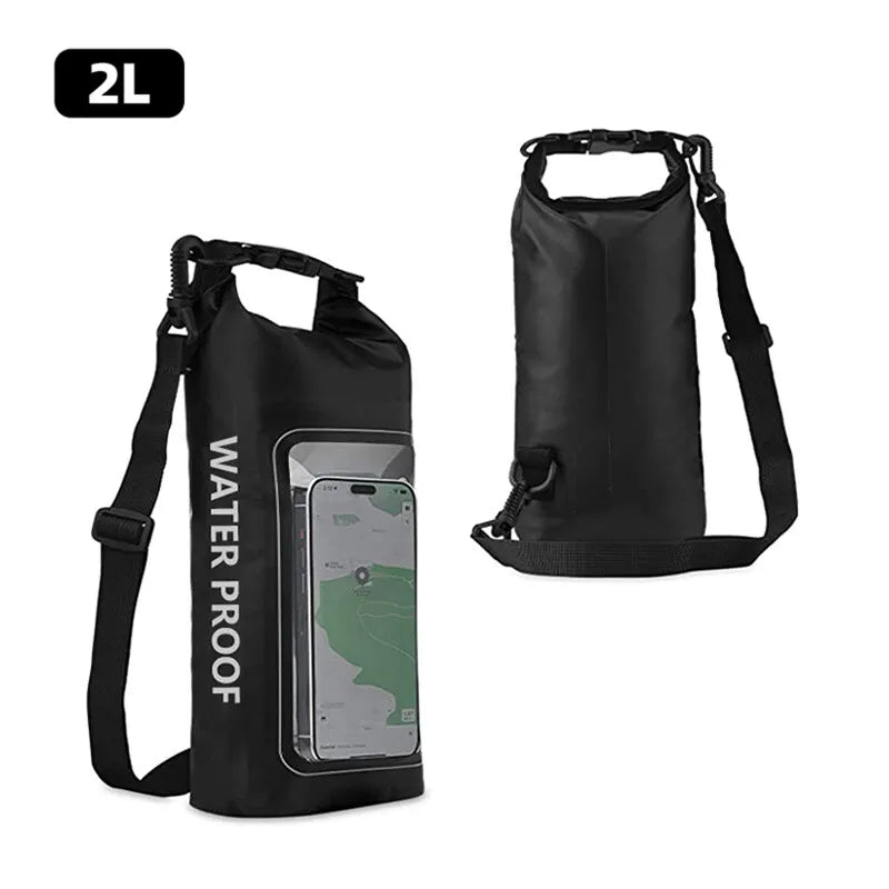 2L/5L Waterproof Dry Bag with Touchscreen Window