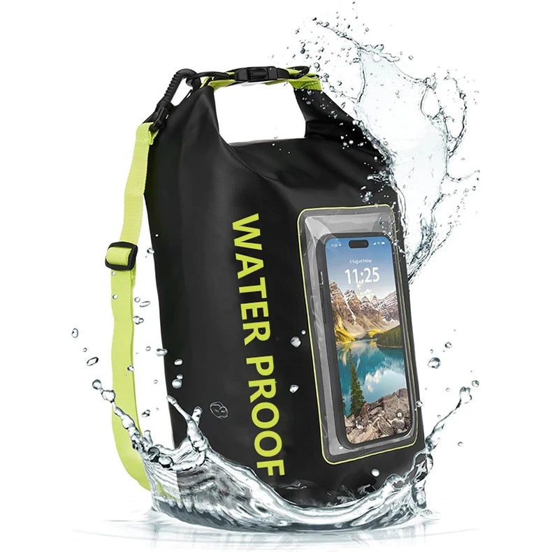 2L/5L Waterproof Dry Bag with Touchscreen Window