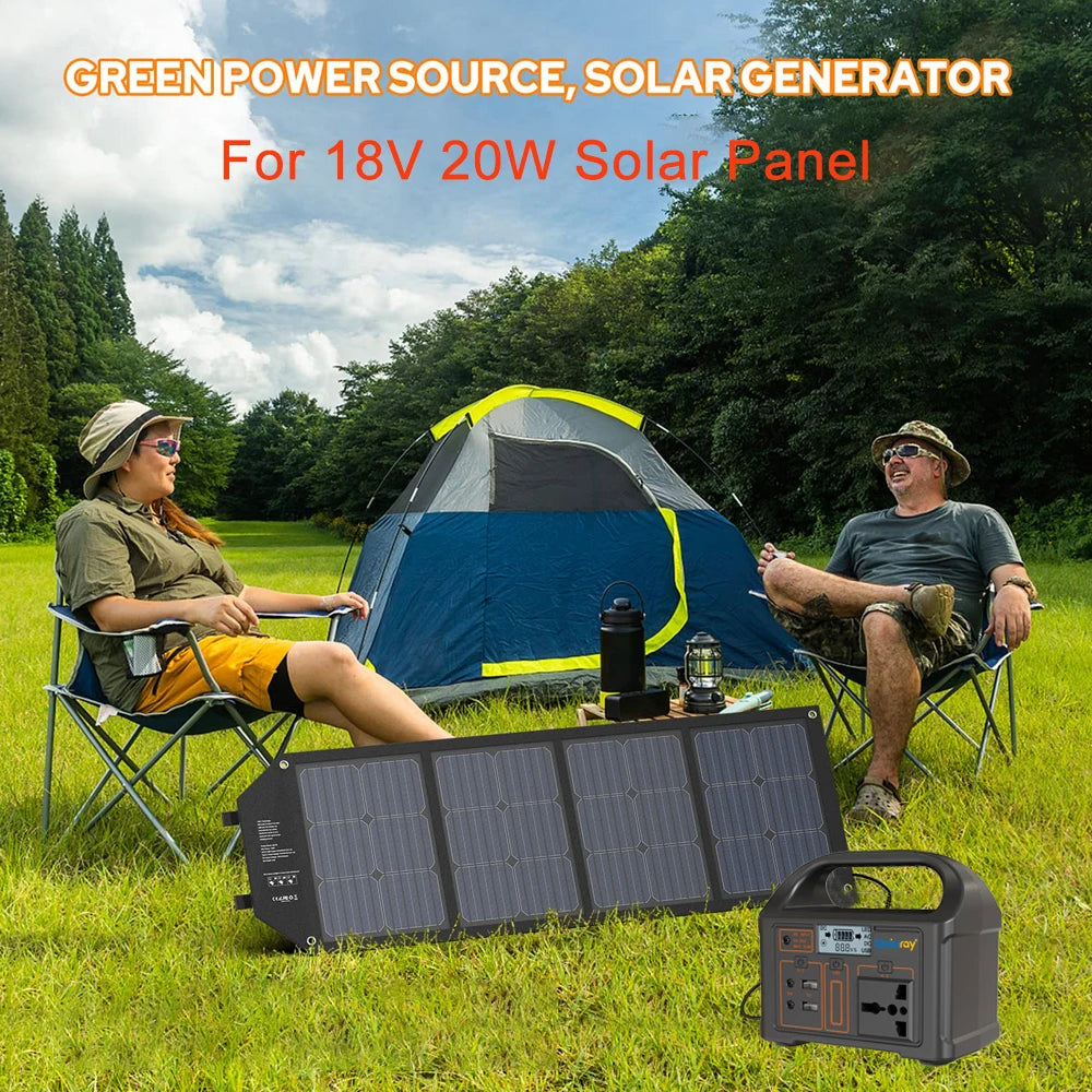 100W Portable Solar Power Station – 24,000mAh