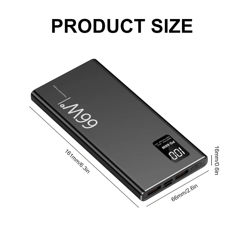66W 20000mAh Fast Charging Power Bank