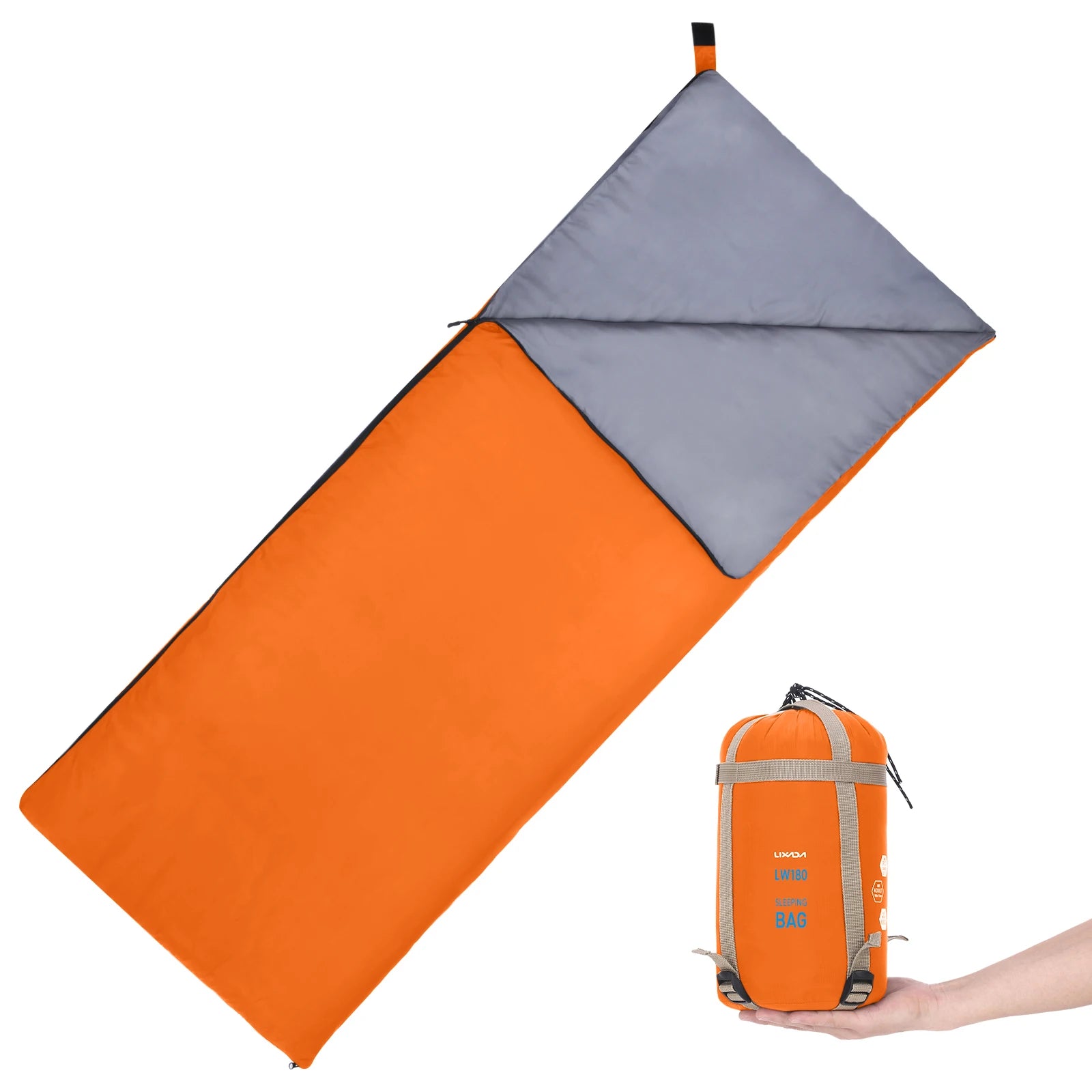 LIXADA Ultralight Envelope Sleeping Bag – 190×75cm