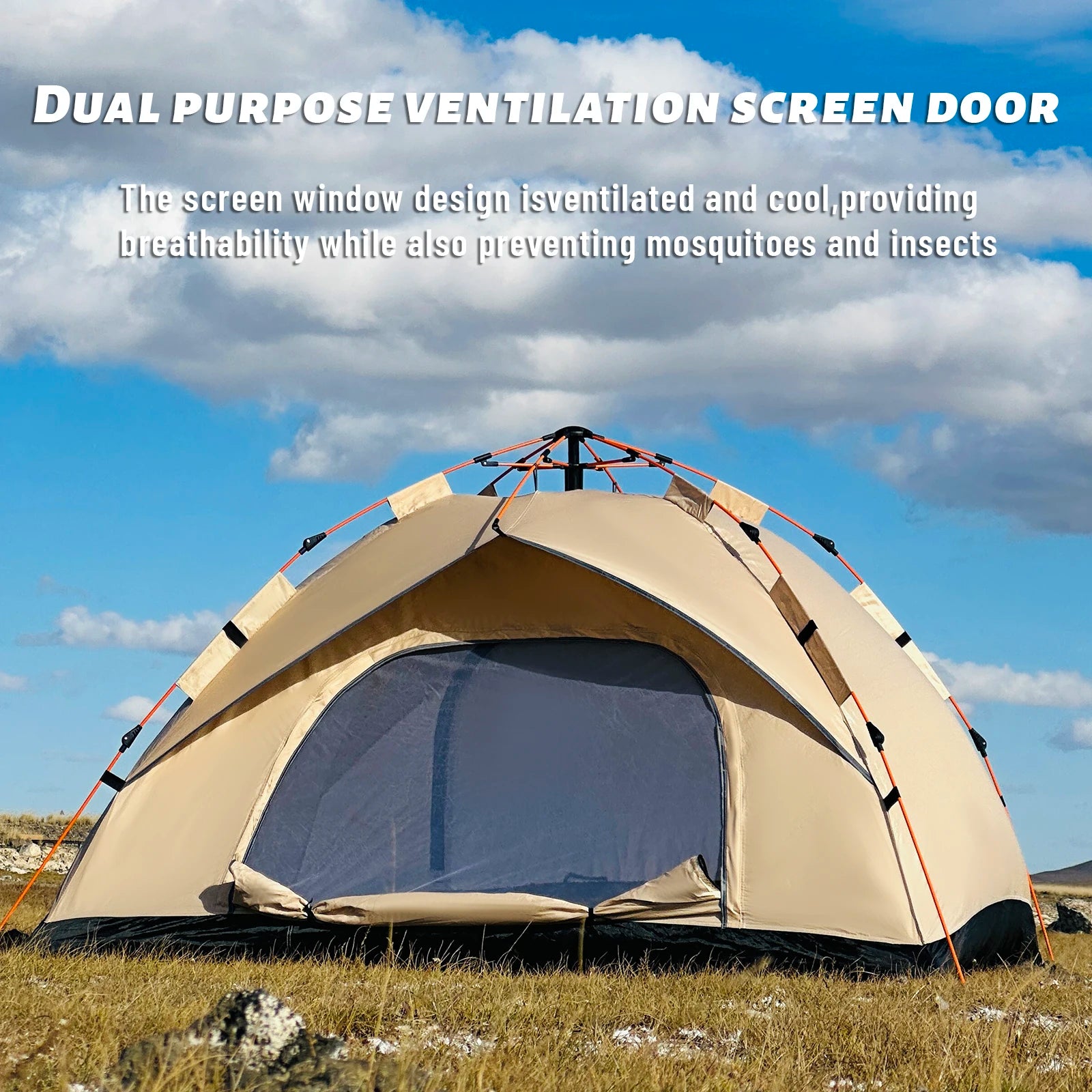 4-Person Automatic Pop-Up Outdoor Tent
