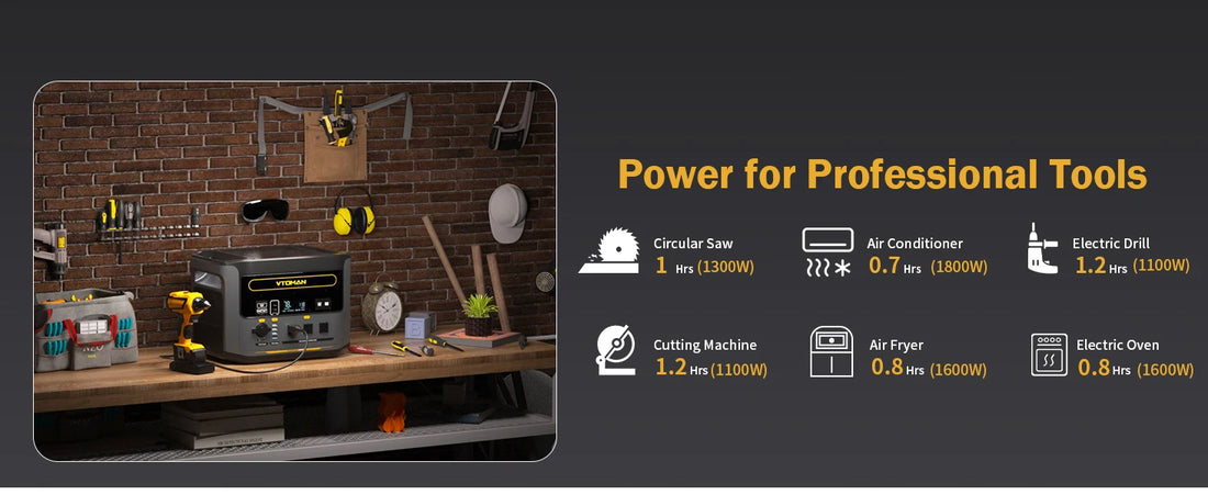 VTOMAN FlashSpeed 1500 Portable Power Station