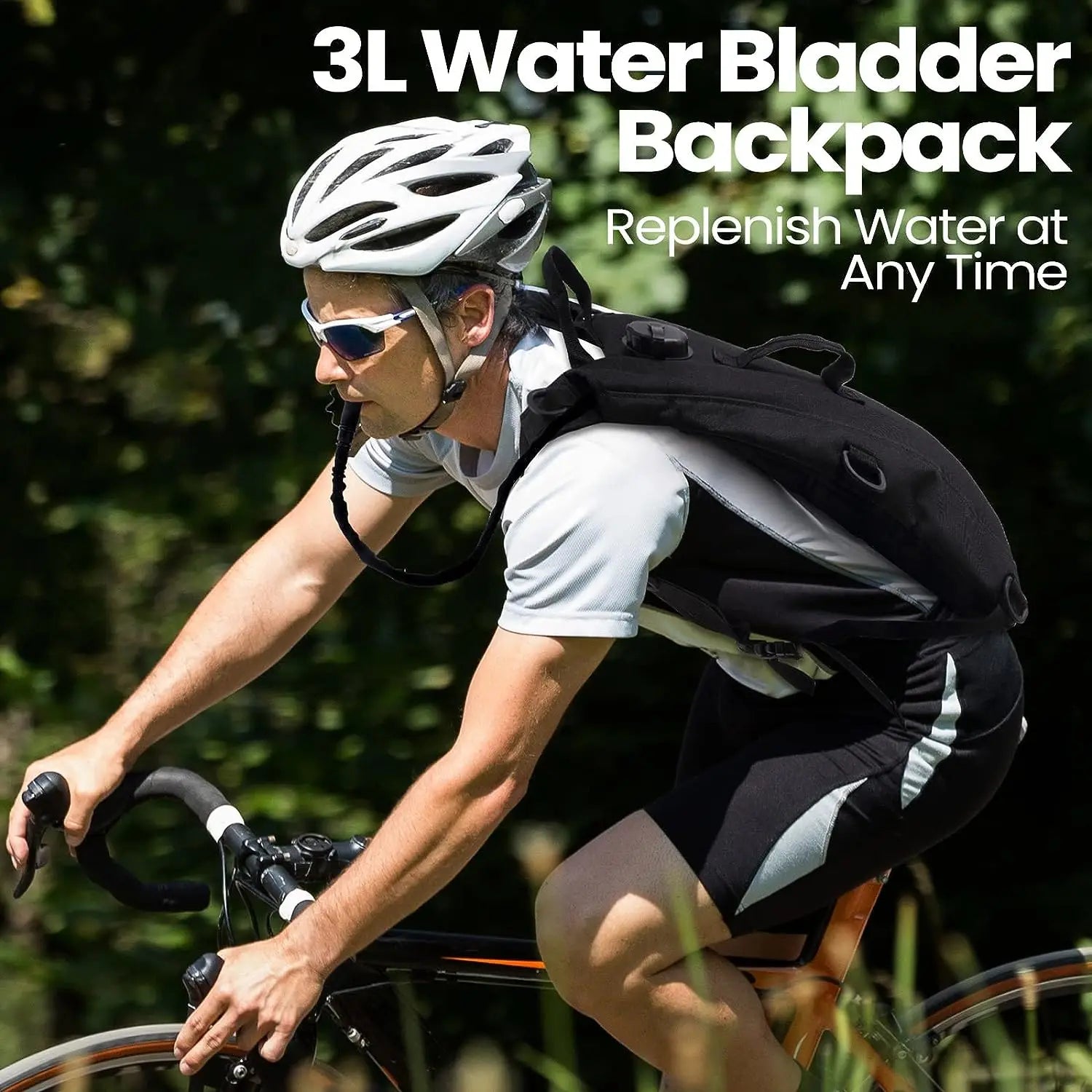 Sport Hydration Pack with 3L Water Bladder