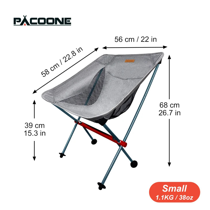 PACOONE Ultralight Folding Camping Chair