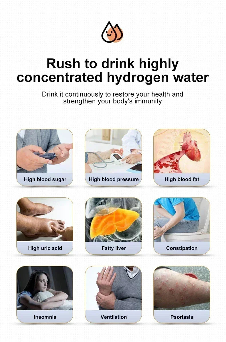 1.5L Portable Hydrogen Water Bottle