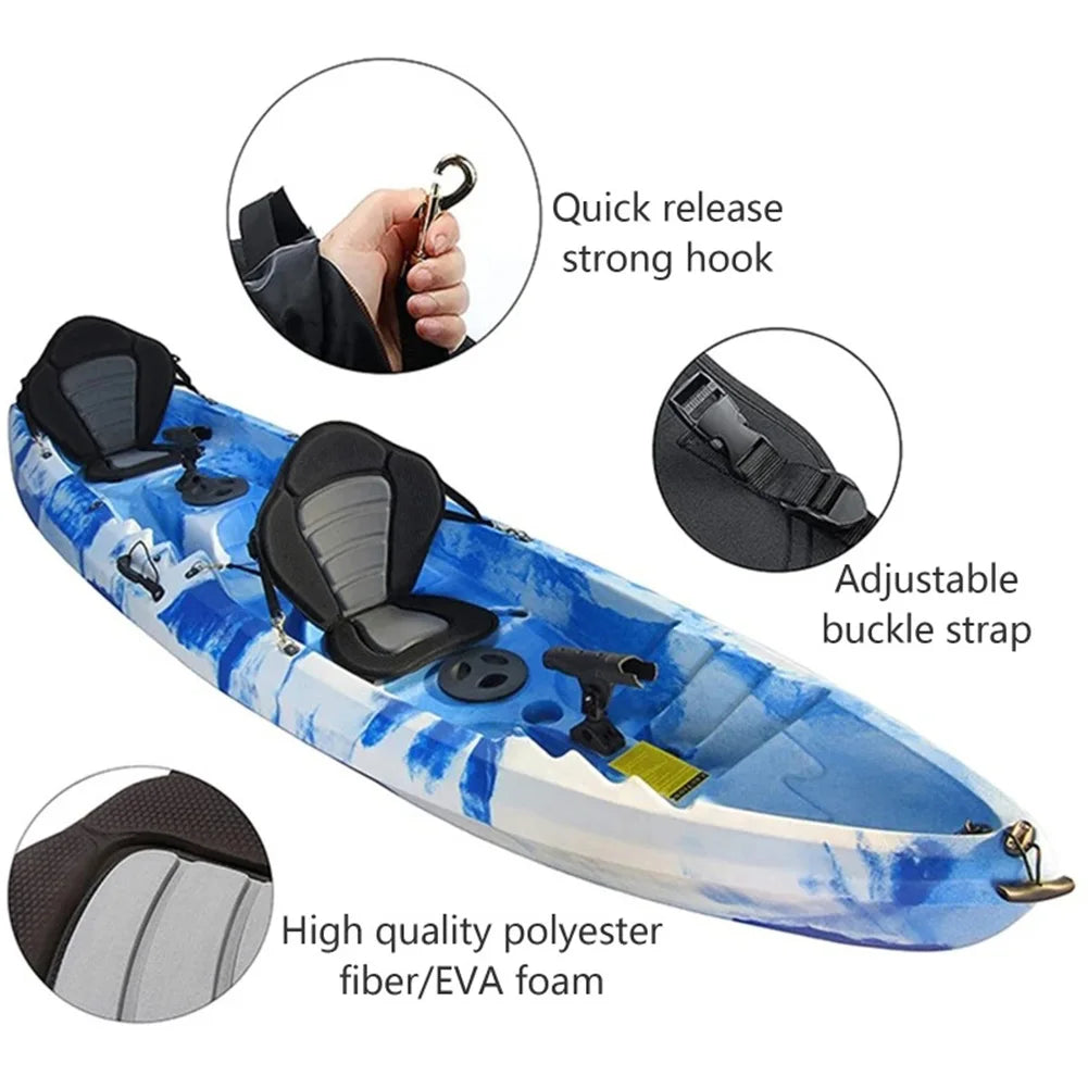 Adjustable Paddle Board Seat with Backrest & Bag