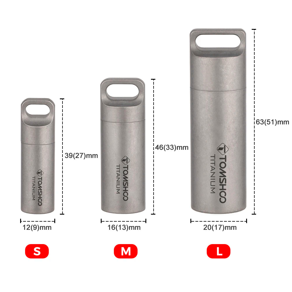 Tomshoo Titanium Waterproof Pill Box