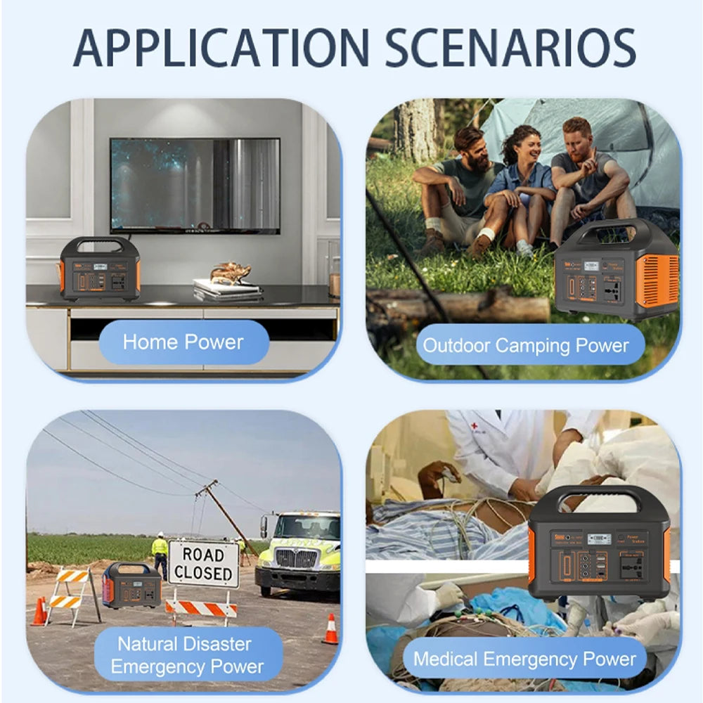 300W/500W Portable Solar Power Station – 460Wh