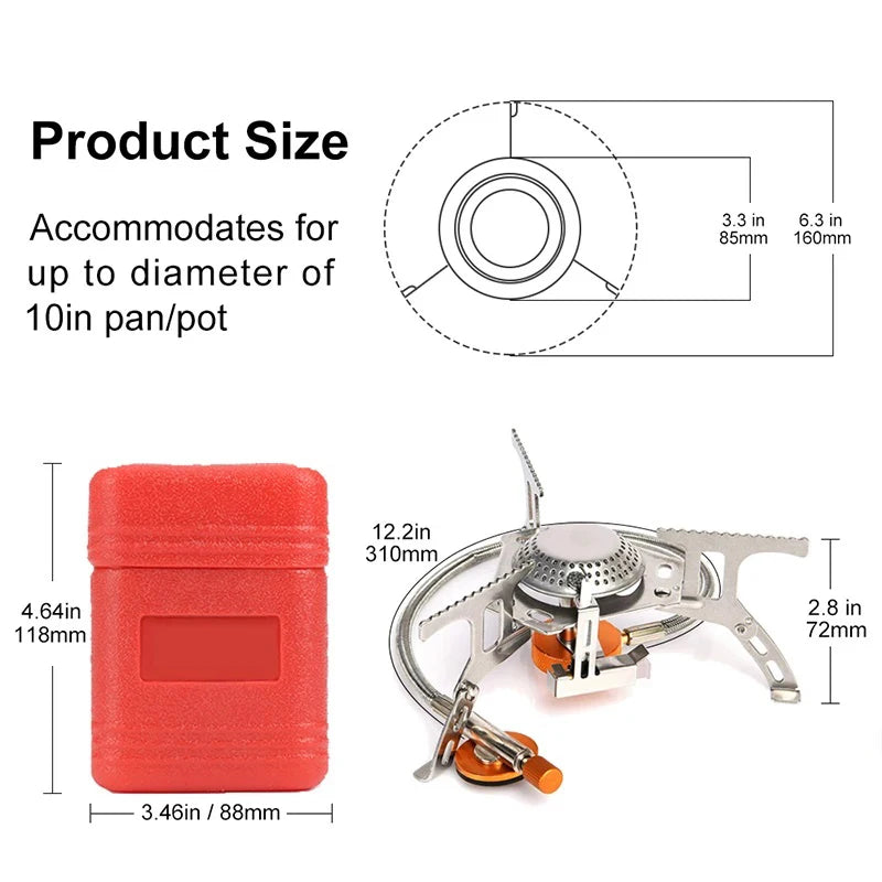 3500W Portable Folding Camping Gas Stove