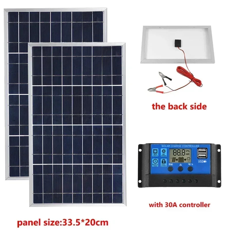 600W 12V Portable Polycrystalline Solar Panel
