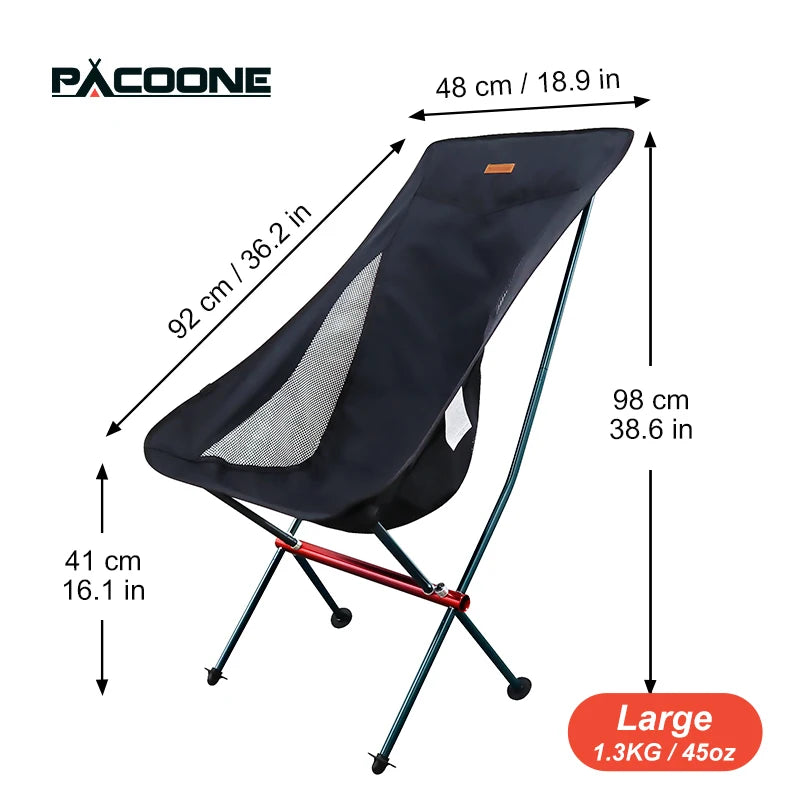 PACOONE Ultralight Folding Camping Chair