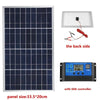 600W 12V Portable Polycrystalline Solar Panel