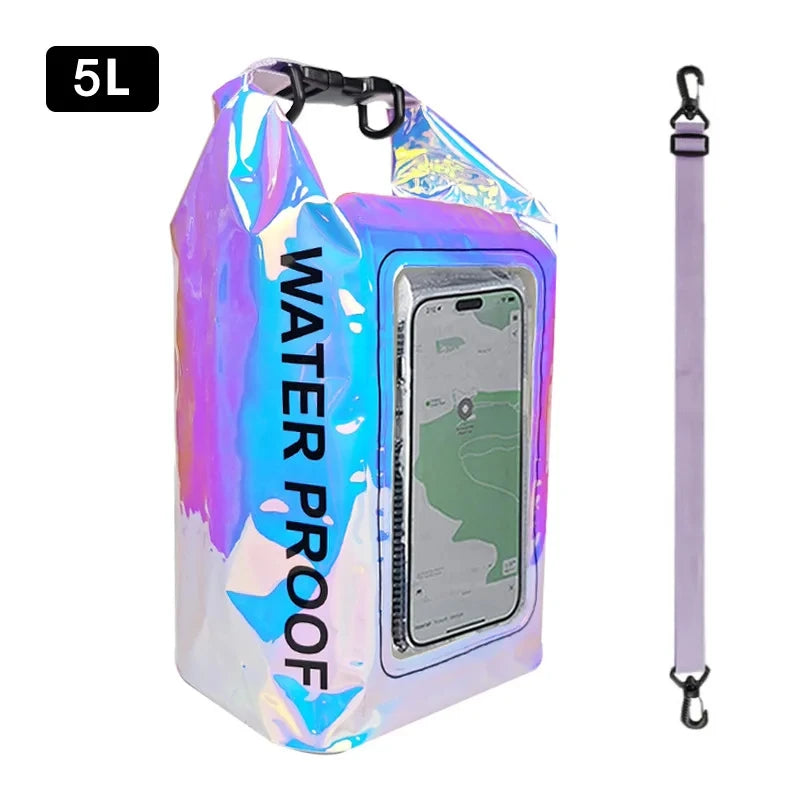 2L/5L Waterproof Dry Bag with Touchscreen Window
