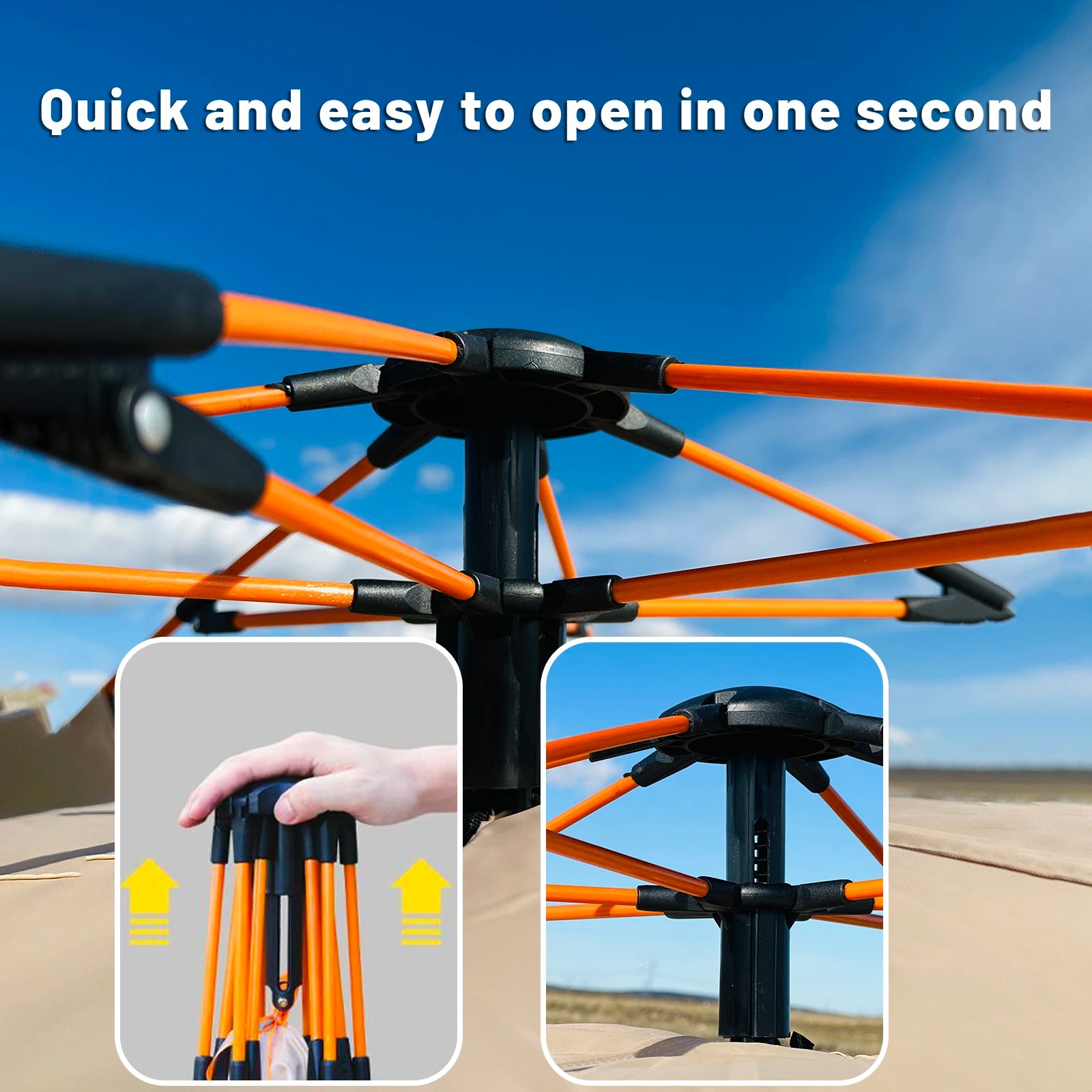 4-Person Automatic Pop-Up Outdoor Tent