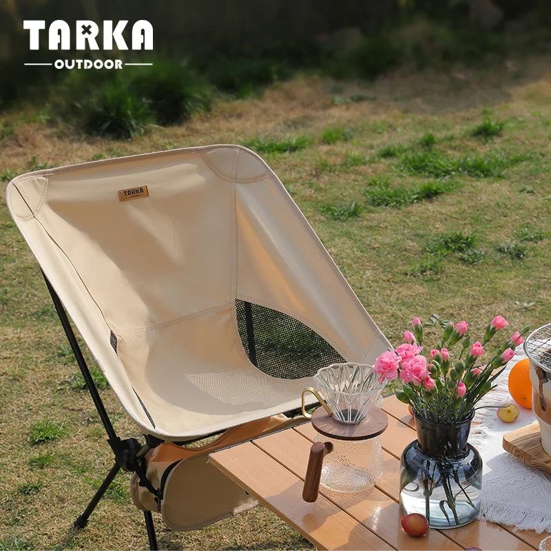 TARKA 2PCS Foldable Lightweight Camping Chairs