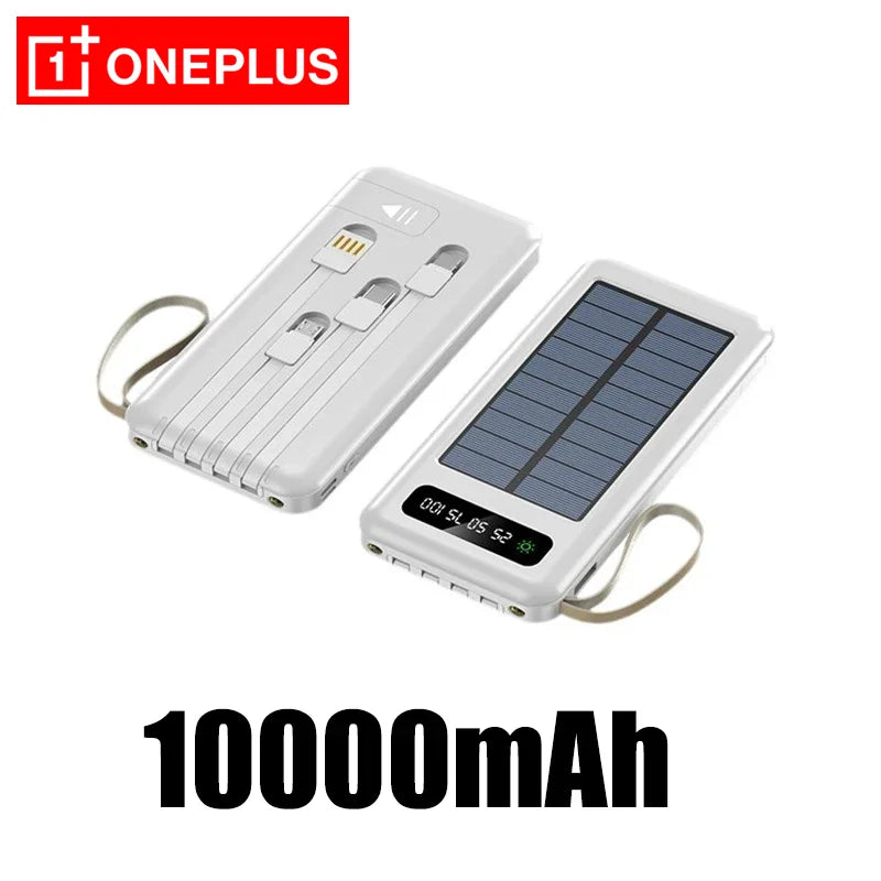 OnePlus 50000mAh Solar Power Bank with Dual USB & Cables