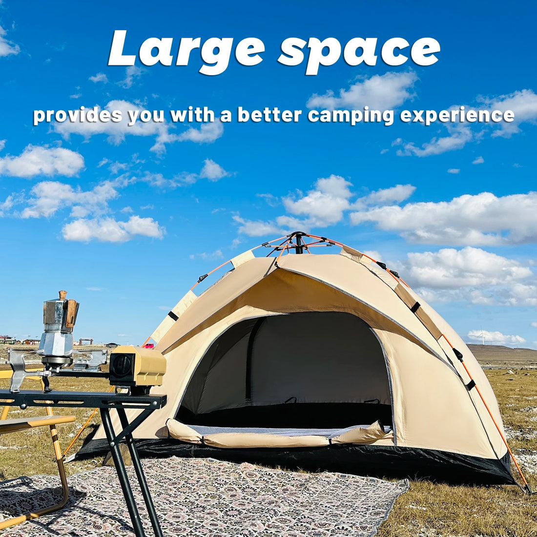 4-Person Automatic Pop-Up Outdoor Tent