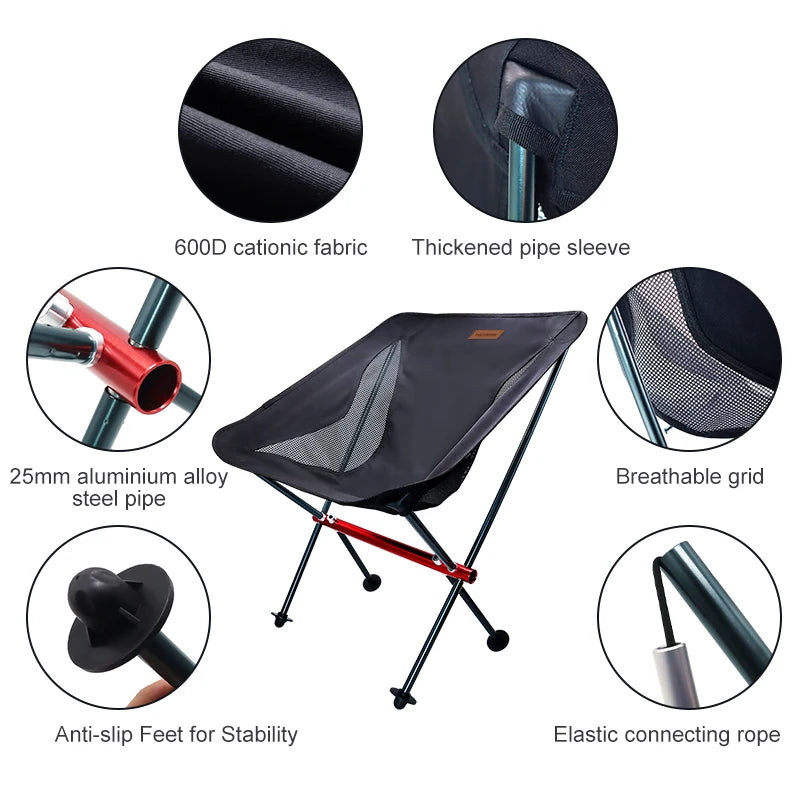 PACOONE Ultralight Folding Camping Chair