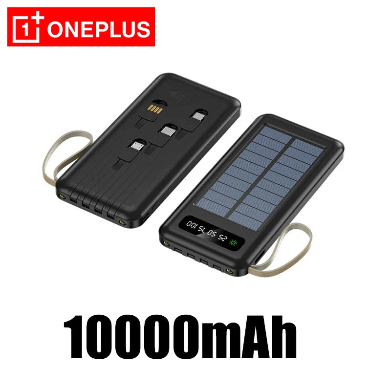 OnePlus 50000mAh Solar Power Bank with Dual USB & Cables