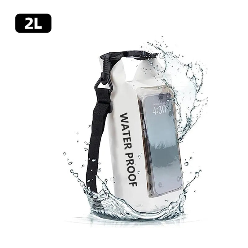 2L/5L Waterproof Dry Bag with Touchscreen Window