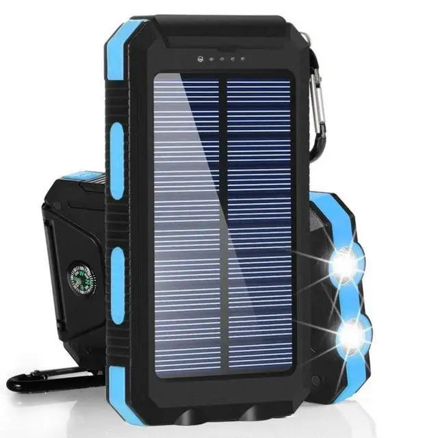 80000mAh Solar Power Bank with LED Light