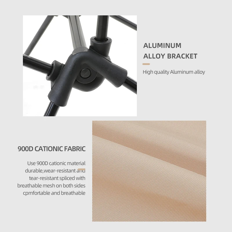 TARKA 2PCS Foldable Lightweight Camping Chairs