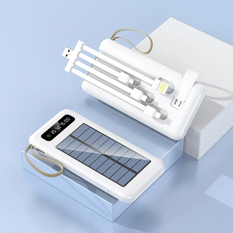 OnePlus 50000mAh Solar Power Bank with Dual USB & Cables