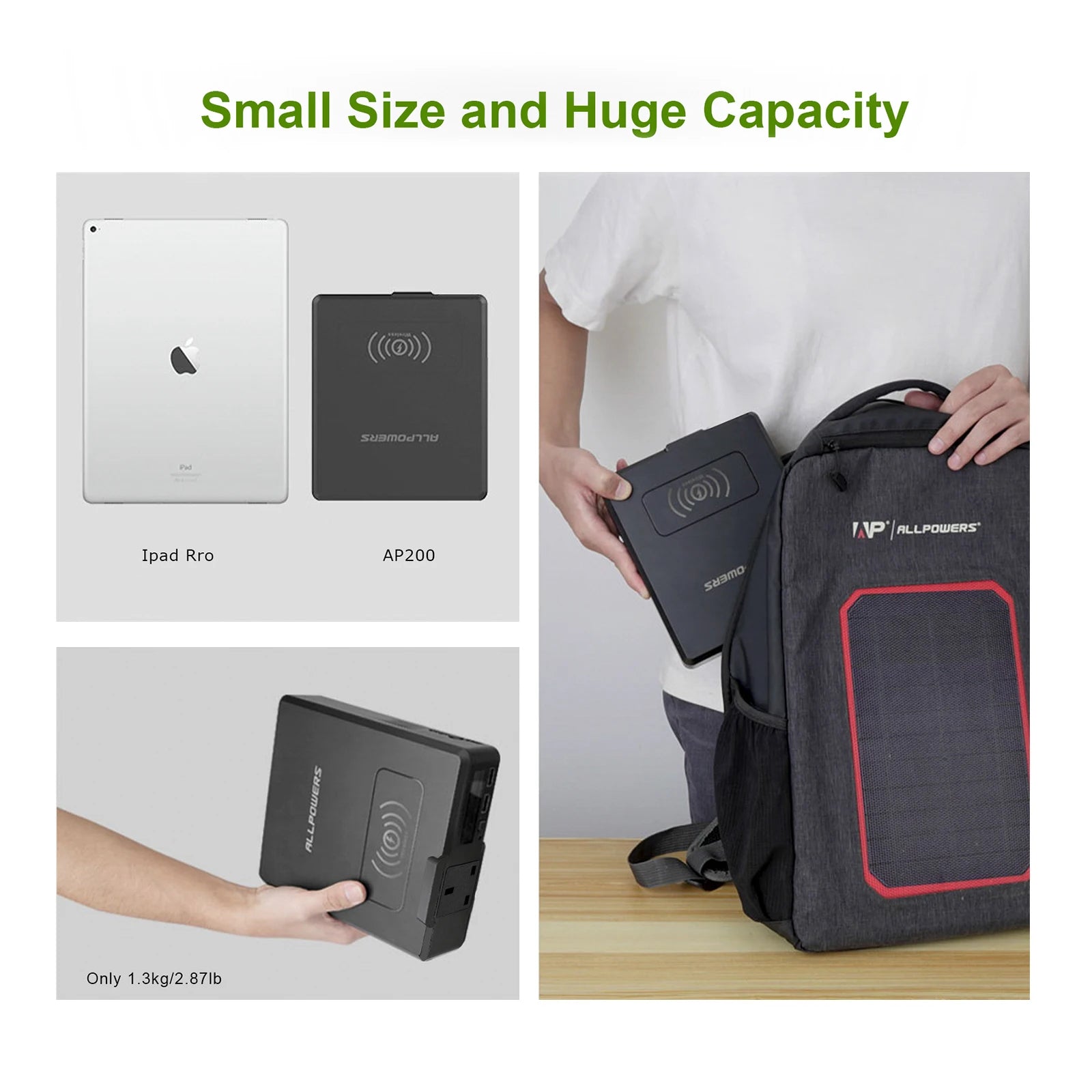 ALLPOWERS 200W Portable Solar Power Bank