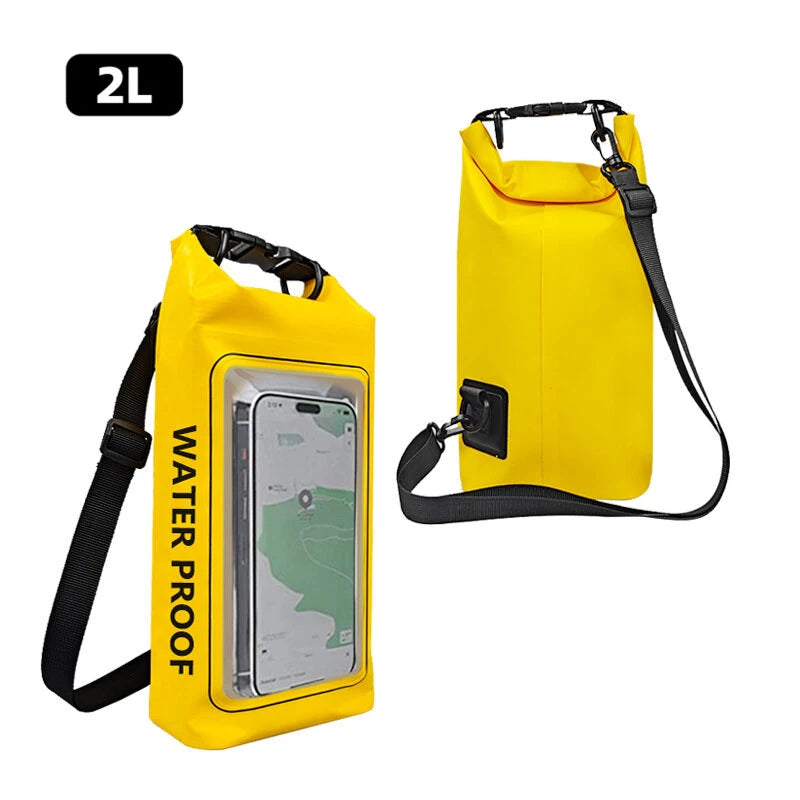 2L/5L Waterproof Dry Bag with Touchscreen Window