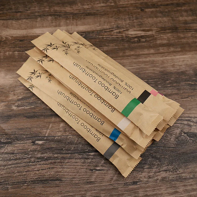 30pcs Eco-Friendly Bamboo Toothbrush Set