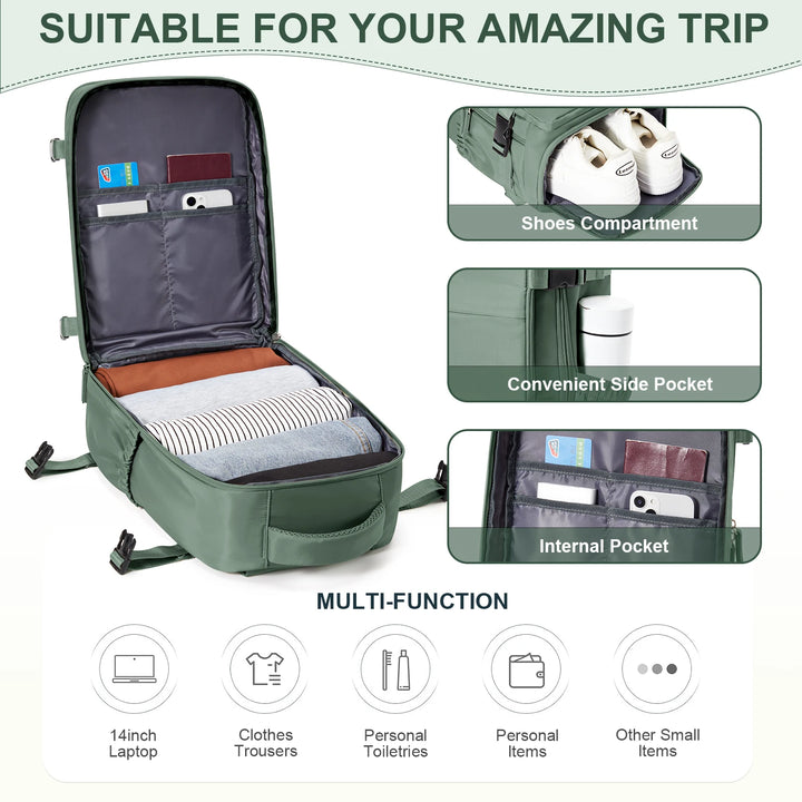 Ryanair Cabin Backpack – 40x20x25 Travel Bag