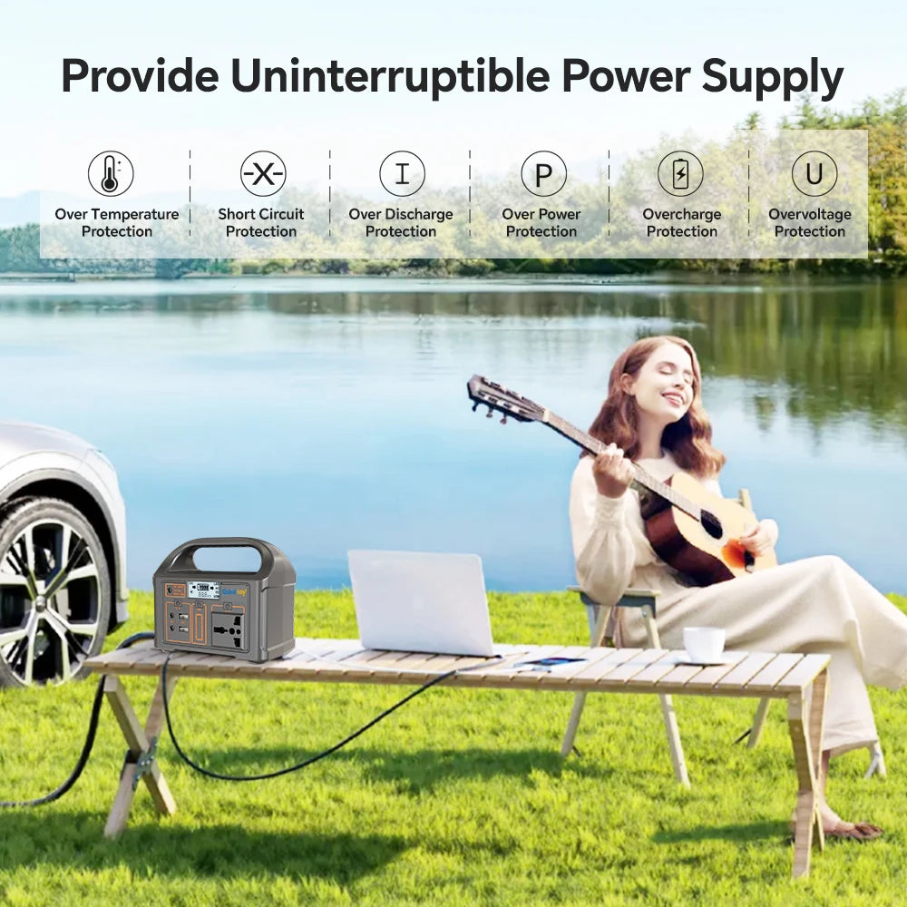 300W/500W Portable Solar Power Station – 460Wh