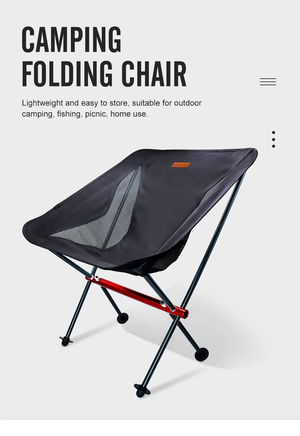 PACOONE Ultralight Folding Camping Chair