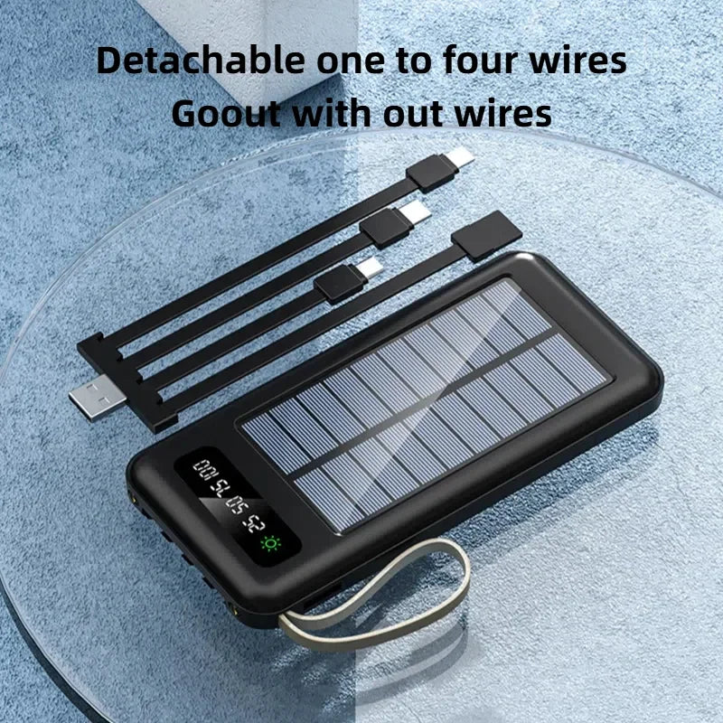 OnePlus 50000mAh Solar Power Bank with Dual USB & Cables