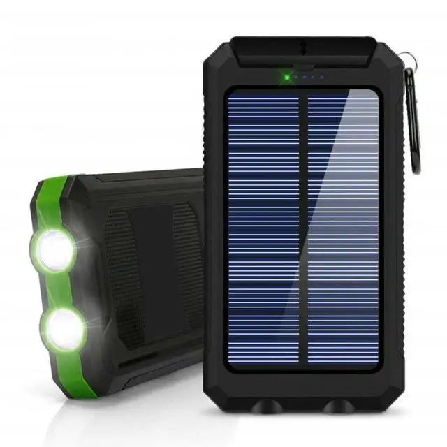 80000mAh Solar Power Bank with LED Light