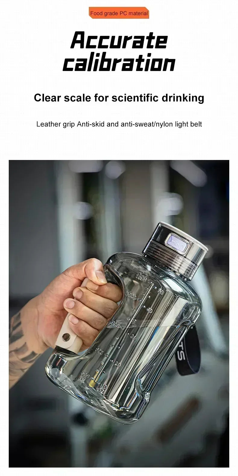 1.5L Portable Hydrogen Water Bottle