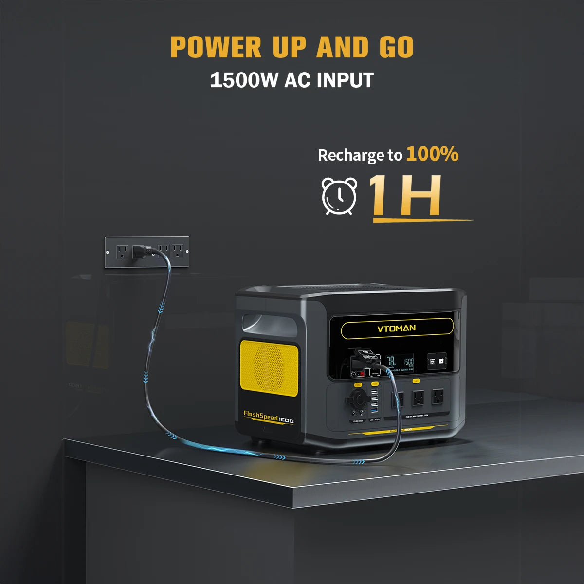 VTOMAN FlashSpeed 1500 Portable Power Station