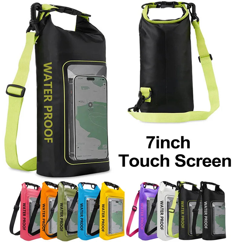 2L/5L Waterproof Dry Bag with Touchscreen Window