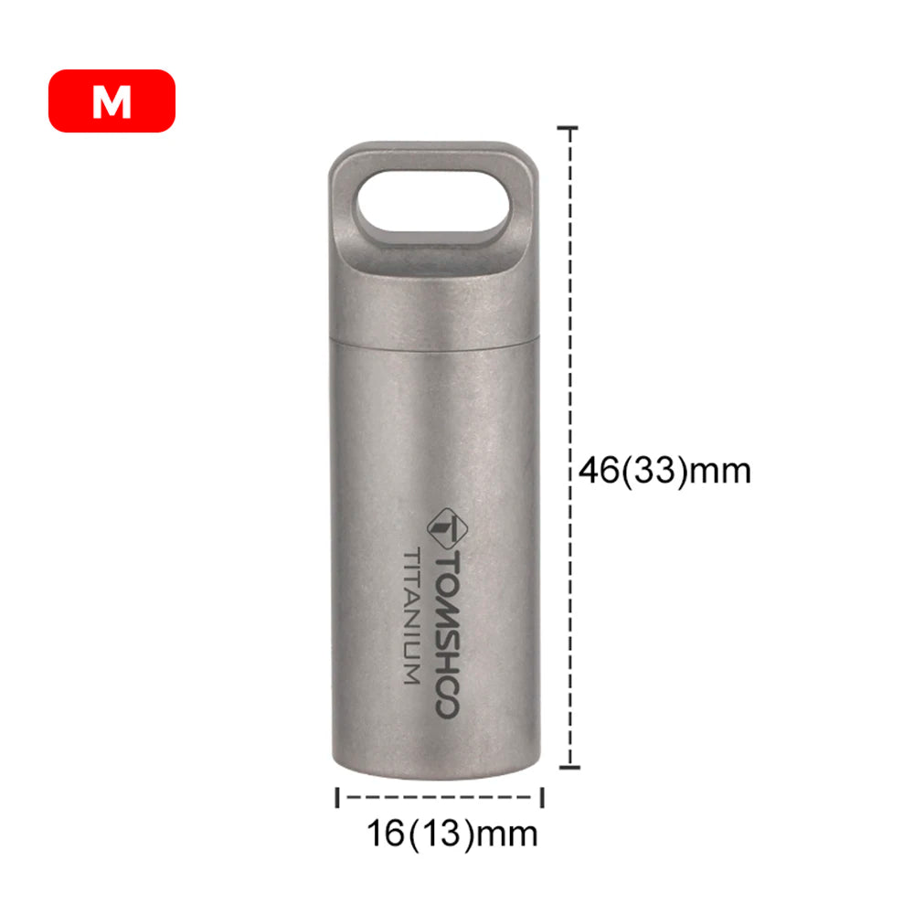 Tomshoo Titanium Waterproof Pill Box