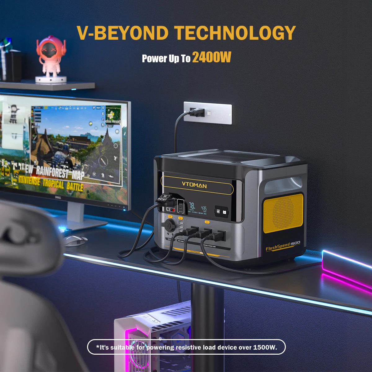 VTOMAN FlashSpeed 1500 Portable Power Station