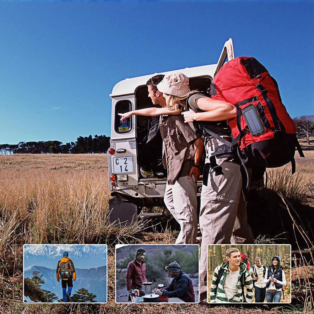 80000mAh Solar Power Bank with LED Light